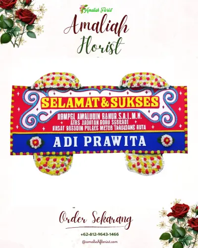 Karangan Bunga Ucapan Selamat di Soa