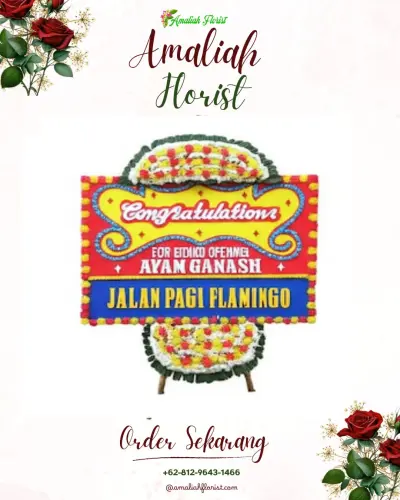 Bunga Papan Congratulation di Soa